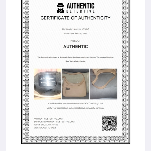 Salvatore Ferragamo Beige Shoulder Bag - Picture 13 of 13